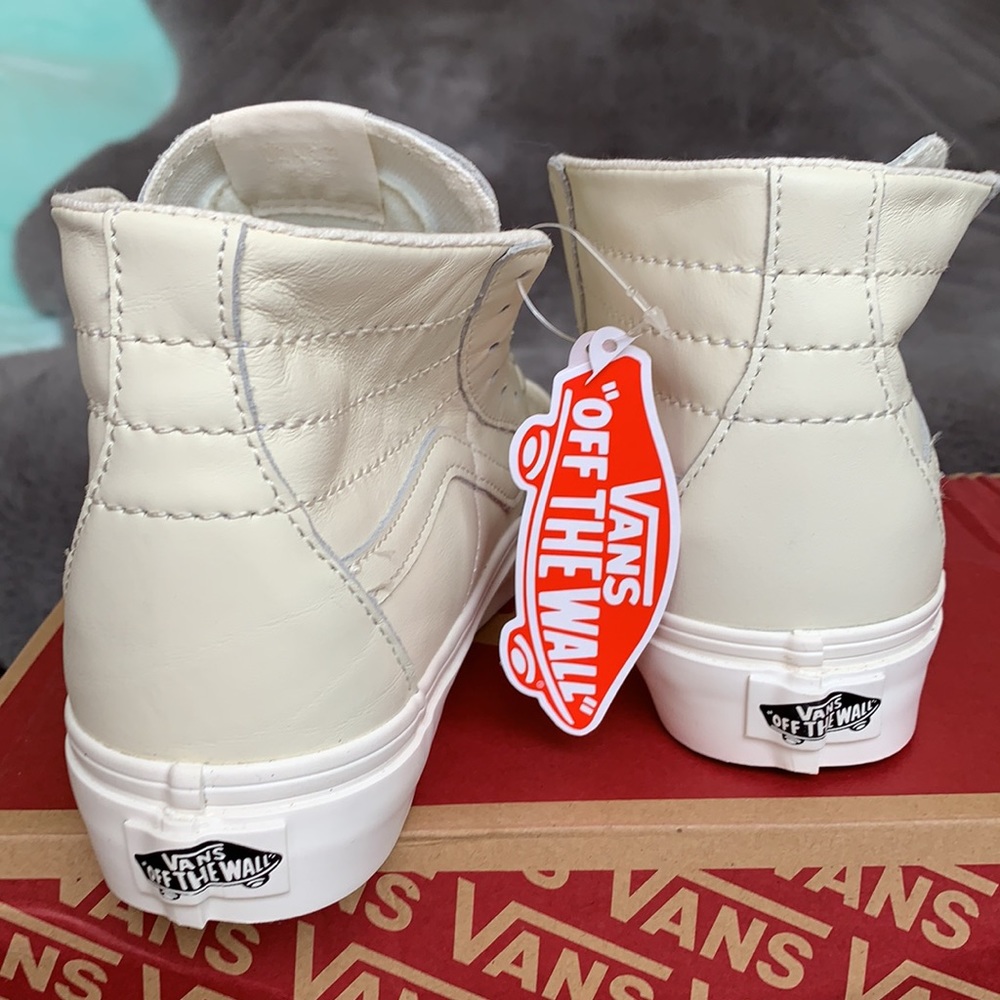 VANS SK8-HI TAPERED SOFT LEATHER MARSHMALLOW WMNS - Picture 13 of 16
